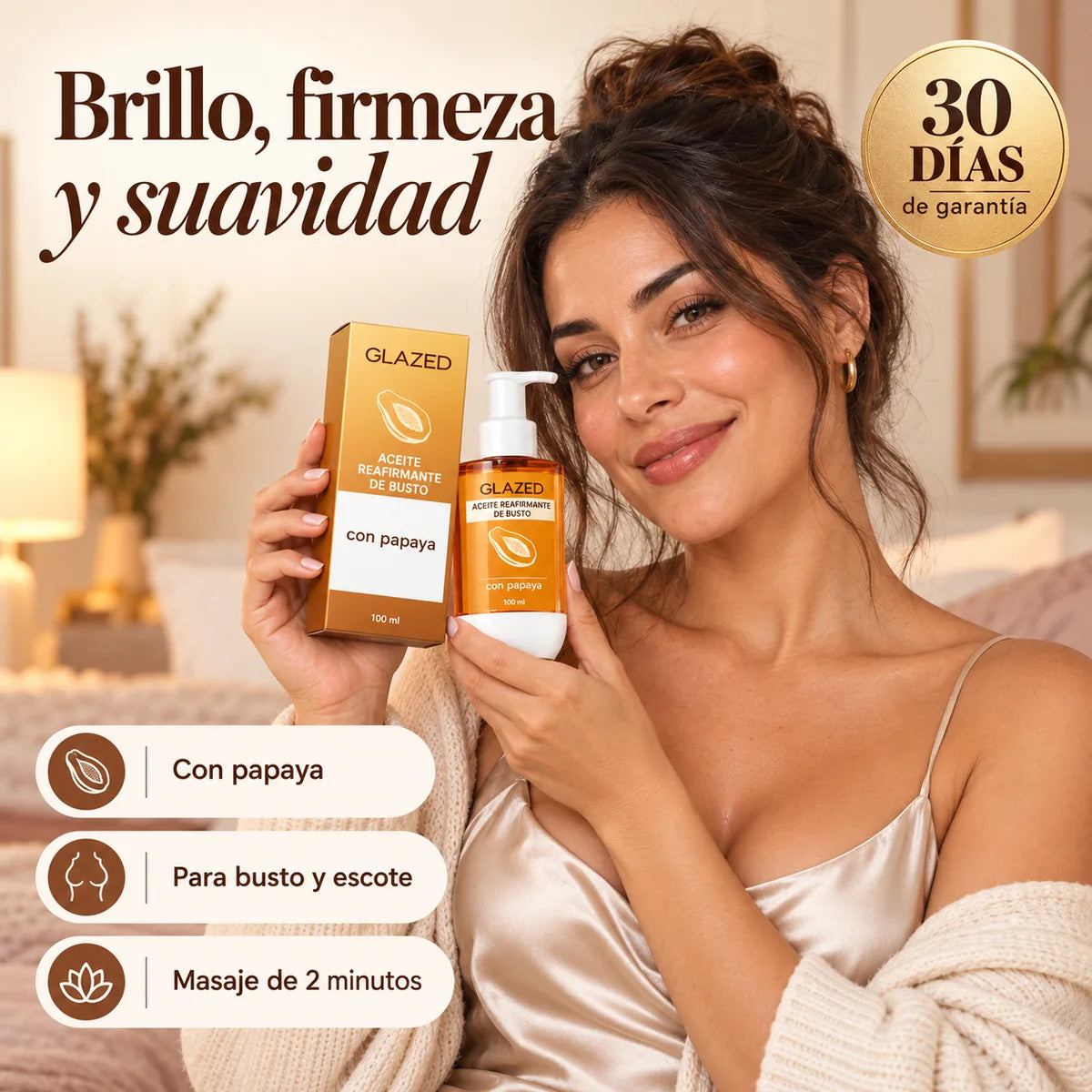 Aceite Reafirmante de Busto · GLAZED