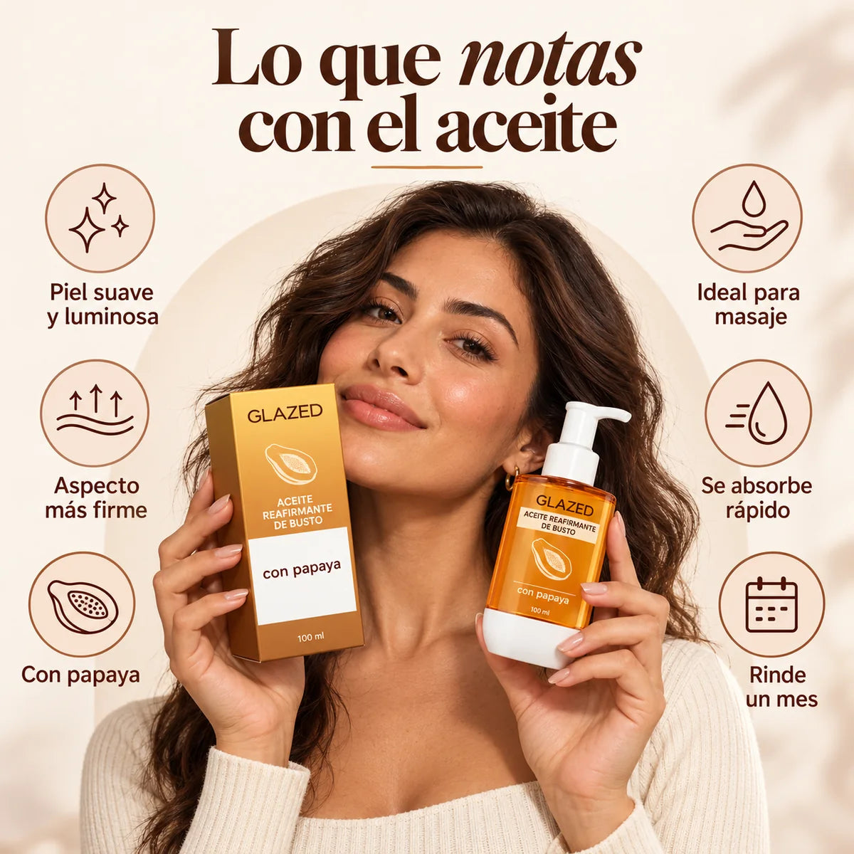 Aceite Reafirmante de Busto · GLAZED