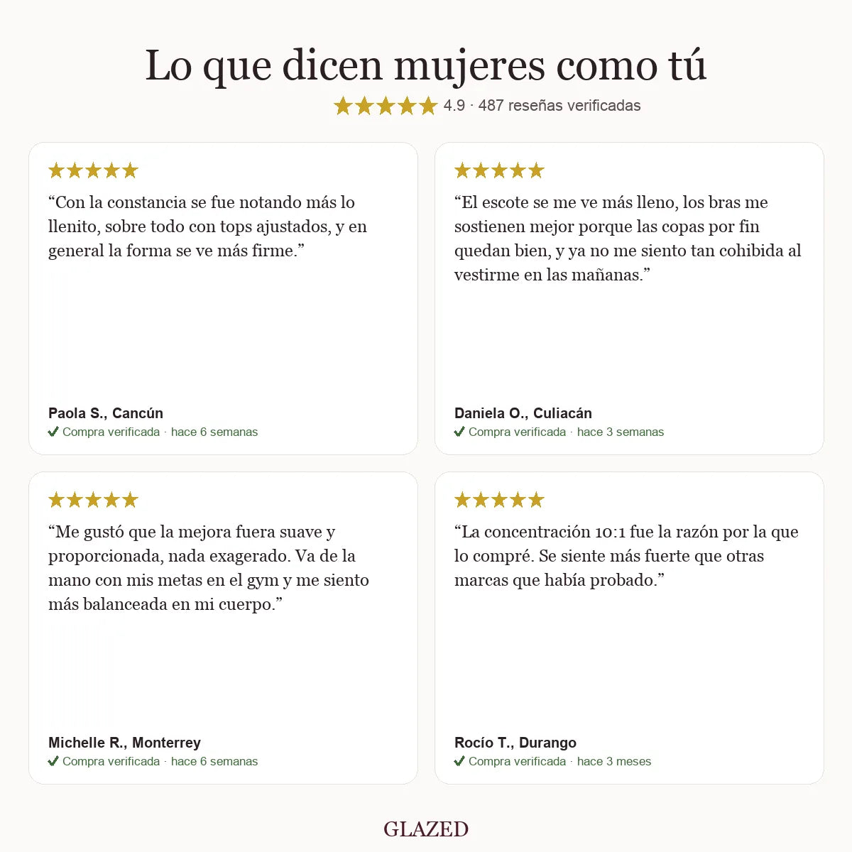 Lo que dicen mujeres como tú