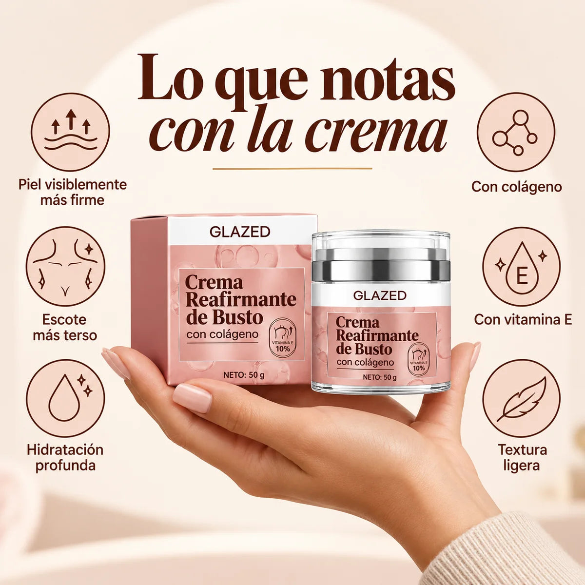 Crema Reafirmante de Busto · GLAZED